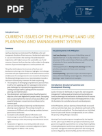 Current Issues of The Philippine Land Use Planning and Management System