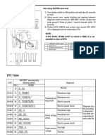 DTC Table: Not Using SUZUKI Scan Tool