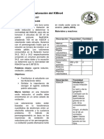 Determinación de la normalidad de KMno4 mediante valoración redox