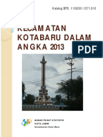 Kecamatan Kotabaru Dalam Angka 2013