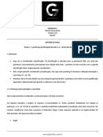 Roteiro de Aula - Aula 07 - Tena #1 Pertenças e Continuação Da Aula #6 Teoria Geral Dos Bens Juridicos