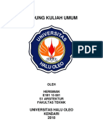 Gedung Kuliah Umum: Universitas Halu Oleo Kendari 2018