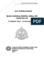 Blok Clinical Dental Skill Vii: Modul Pembelajaran