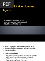 Ligamen Injury Oleh Dr. Dhanan P. Sesahayu, SP - OT PDF