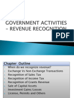 BA322 GA Notes Ch 4 - Government Activities - Revenue Recognition