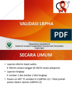 Validasi LBPHA