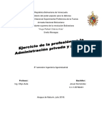 Ejercicio de La Profesion en La Administracion Publica