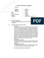 Informe de Evaluación Psicológica 1