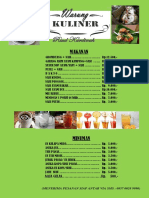 Daftar Menu Makanan