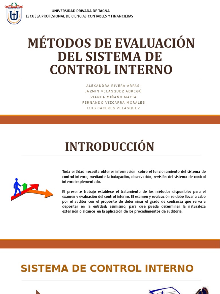 Metodos de Evaluacion Del Sistema de Control Interno | PDF | Auditoría ...