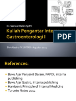 Kuliah Pengantar Interna Gastroenterologi I