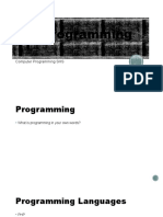ICT Programming 11