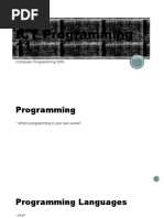 ICT Programming 11