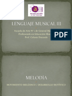 Melodía - Movimiento Melodico y Desarrollo Motivico