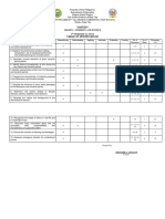 Neoclassic and Romantic Period Arts and Music 3rd Periodical Test Table of Specification