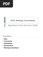 JAVA Naming Conventions