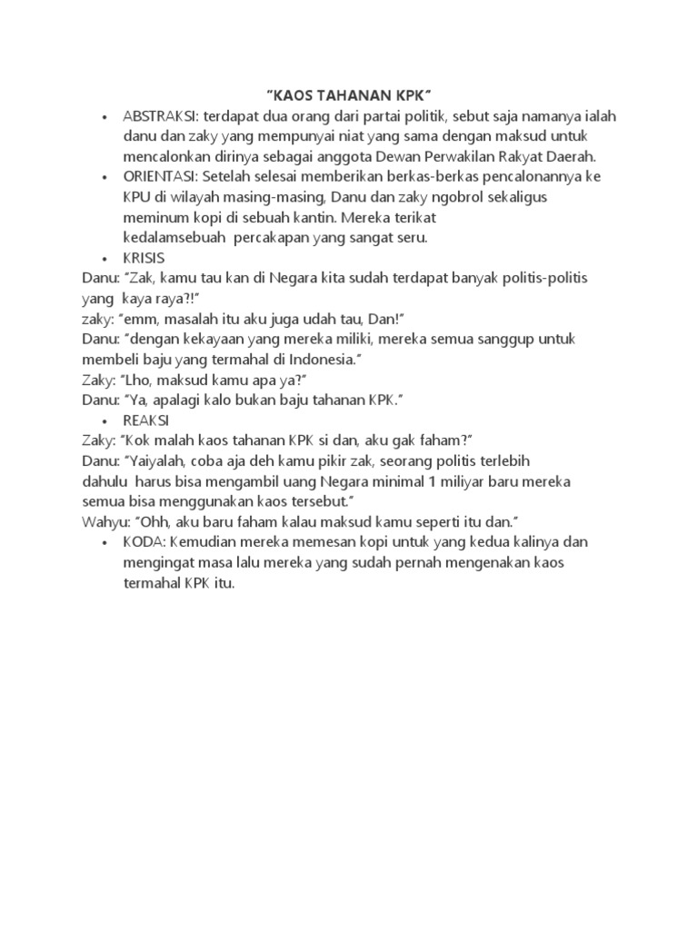 CONTOH TEKS ANEKDOT