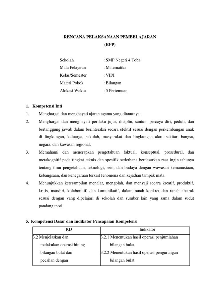 Rpp Bil Bulat Pdf