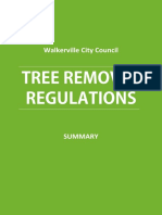 Tree Removal Walkerville Council Regulations - Summary