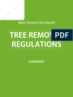 Tree Removal West Torrens Council Regulations - Summary