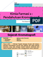 Kimia Farmasi 2: Pendahuluan Kromatografi