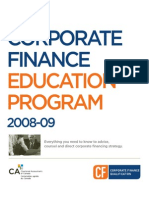 THE Corporate Finance: Education Program
