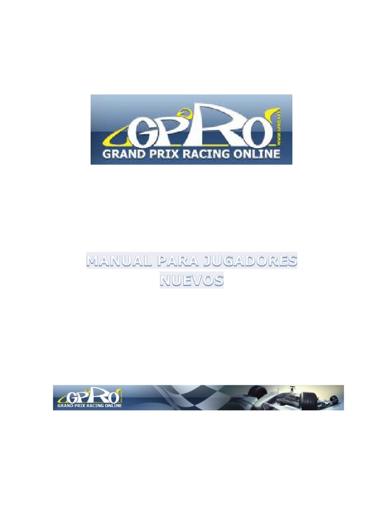 Manual Usuarios Nuevos Grand Prix Racing Online PDF PDF Neumático Presupuesto