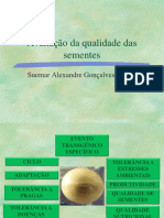 Avaliação da qualidade e atributos de sementes