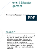 Accidents & Disaster Management: Provisions of Accident Manual