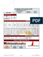 Precast Driven Pile Analysis 450x450 Col 0.0
