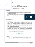 Job 2 - Pengujian Konsistensi Normal Dengan Flow Table