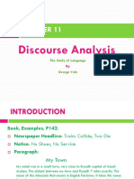Chapter 11 - Discourse Analysis