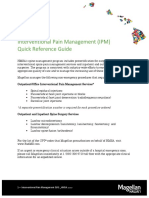 Interventional Pain Management (IPM) Quick Reference Guide