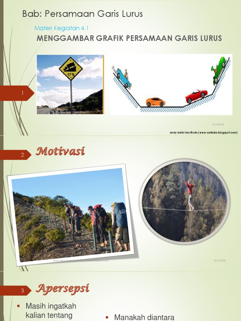 Ppt Persamaan Garis Lurus Www Saifedia Blogspot Com