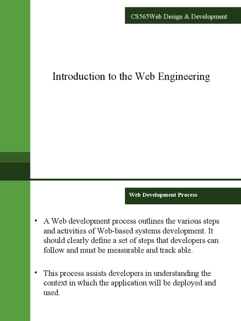 Lect 3 Web Engineering | PDF | Internet & Web | World Wide Web