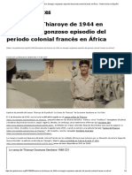 Masacre de Thiaroye de 1944 en Senegal, Vergonzoso Episodio Del Periodo Colonial Francés en África