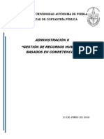 Gestión de Recursos Humanos Basada en Competencias