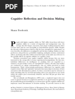 Cognitive Reflection and Decision Making