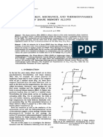 Model Free Energy, Mechanics, and Thermodynamics of Shape Memory Alloys