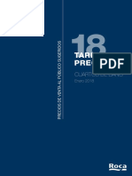 Tarifa Roca 2018 PDF