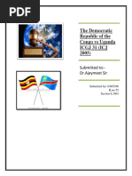 The Democratic Republic of the Congo vs Uganda ICGJ 31