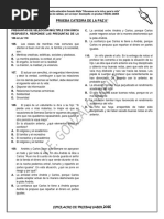 SIMULACRO CUARTO DE CATEDRA 8°