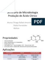 Produção de Ácido Cítrico