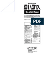 Zoom B1X Manual