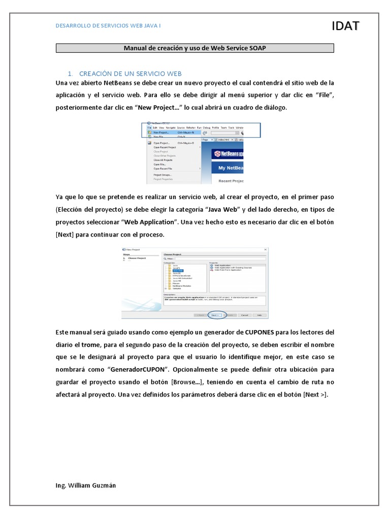 Creación de Web Services SOAP en Java | PDF | Java (lenguaje de ...