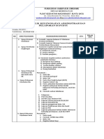 Daftar Tilik Kelengkapan Administrasi Dan Pelaporan Di Pustu