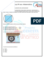 Reforço 9 Ano - Circulo e Circunferencia 2018