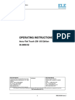 Accu tek 250 Touch Operating Instructions