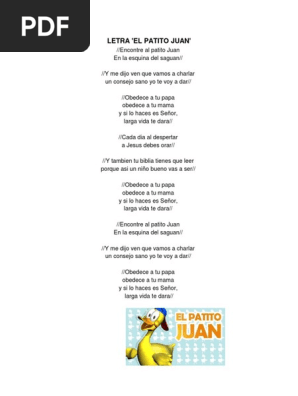 Canciones Infantiles Letra