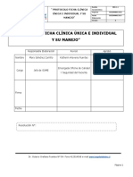 Protocolo Ficha Clinica Unica e Individual Version Final Modificada